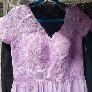 Beautiful violet lilac dress formal